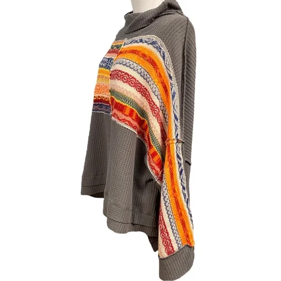 We The Free Leah Swit Dolman Sleeve Top Sweater Free People Women’s Size Medium - Picture 3 of 12